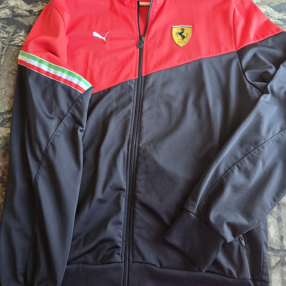Ferrari Red and Black Track Jacket